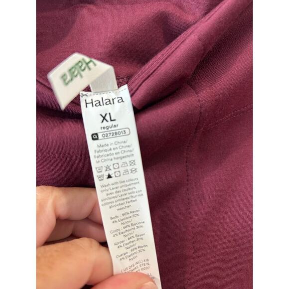 NWT Halara High Waisted Back Pocket Wide Leg Flare Work Pant Size XL - Picture 4 of 9